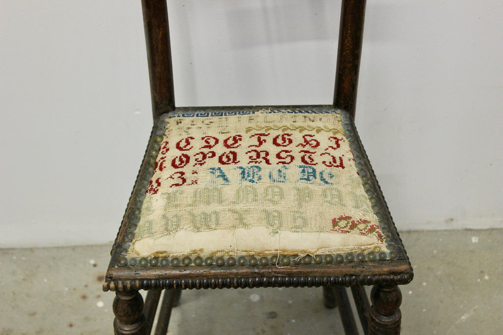 Antique Victorian Walnut Petite Music Chairs