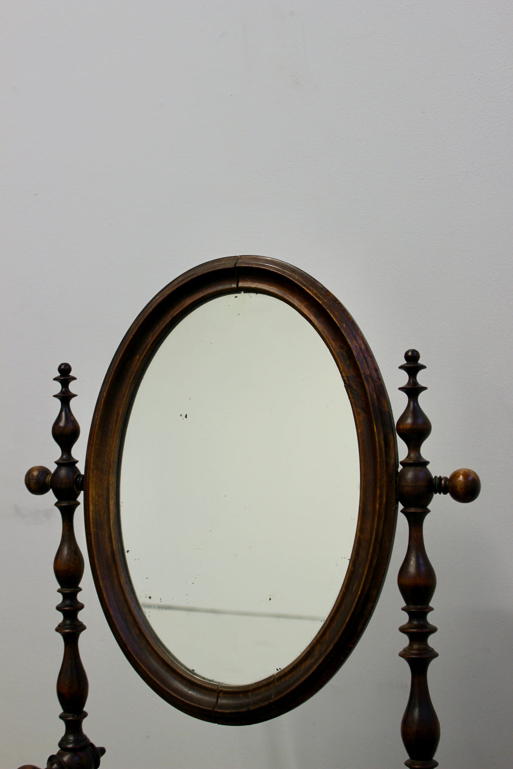Antique Victorian Walnut Shaving Stand