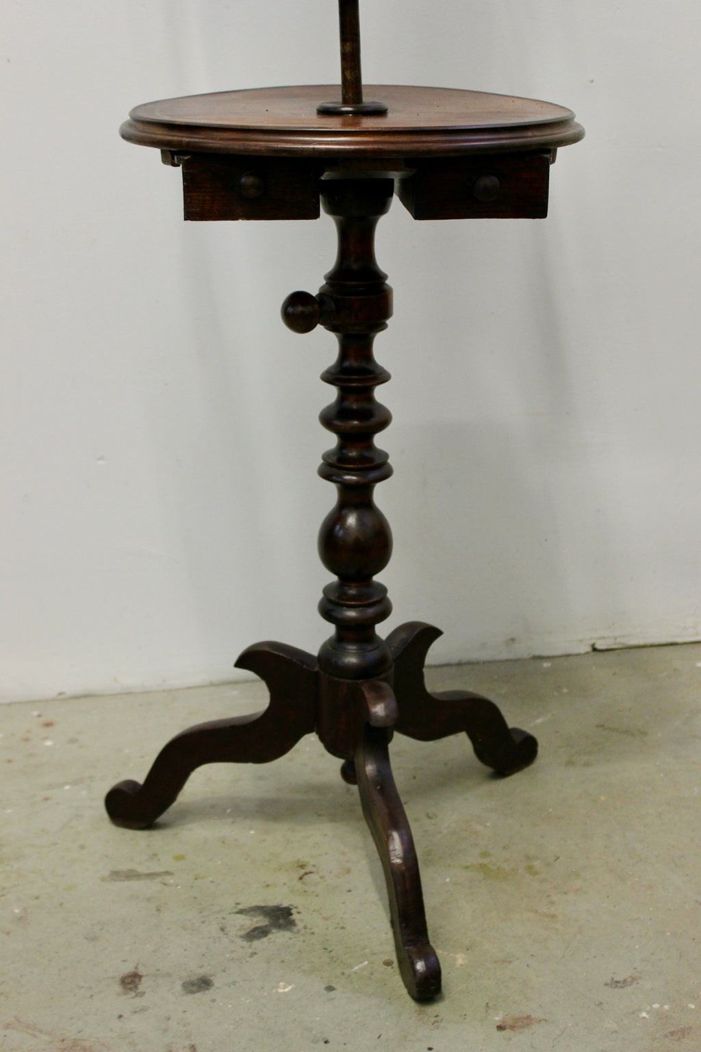 Antique Victorian Walnut Shaving Stand