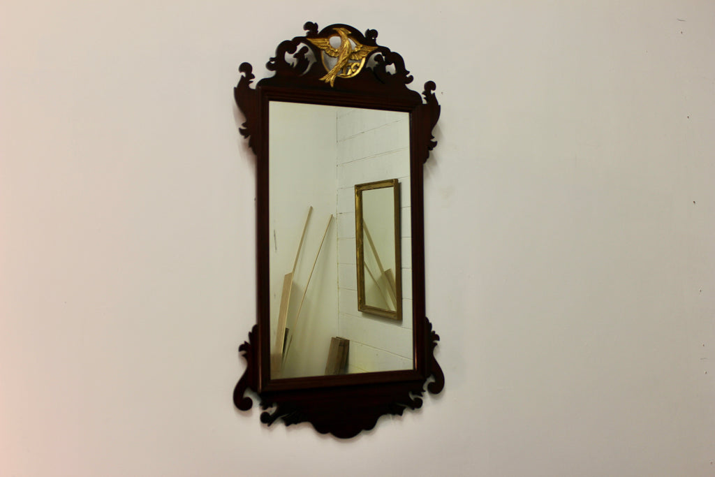 Empire Eagle Crest Mahogany Mirror