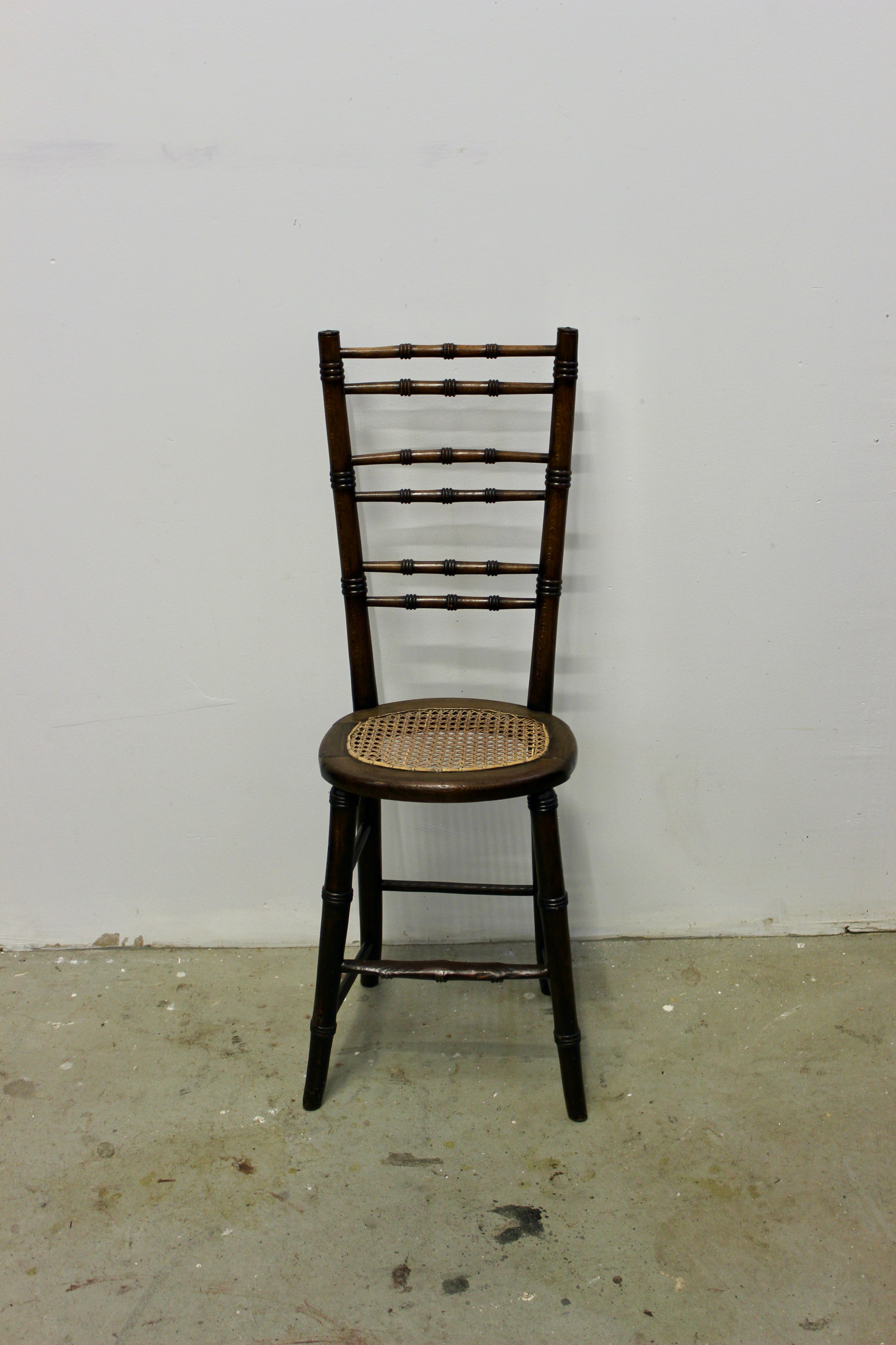 Antique Victorian Walnut Petite Music Chairs