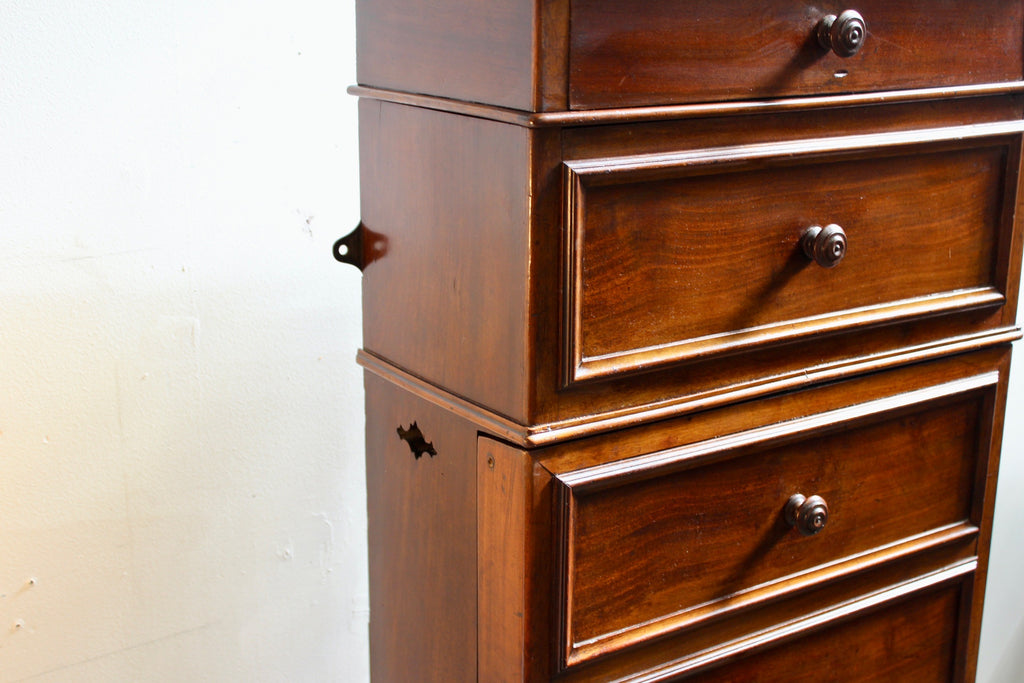 French Mahogany Ship Wash Stand Cabinet