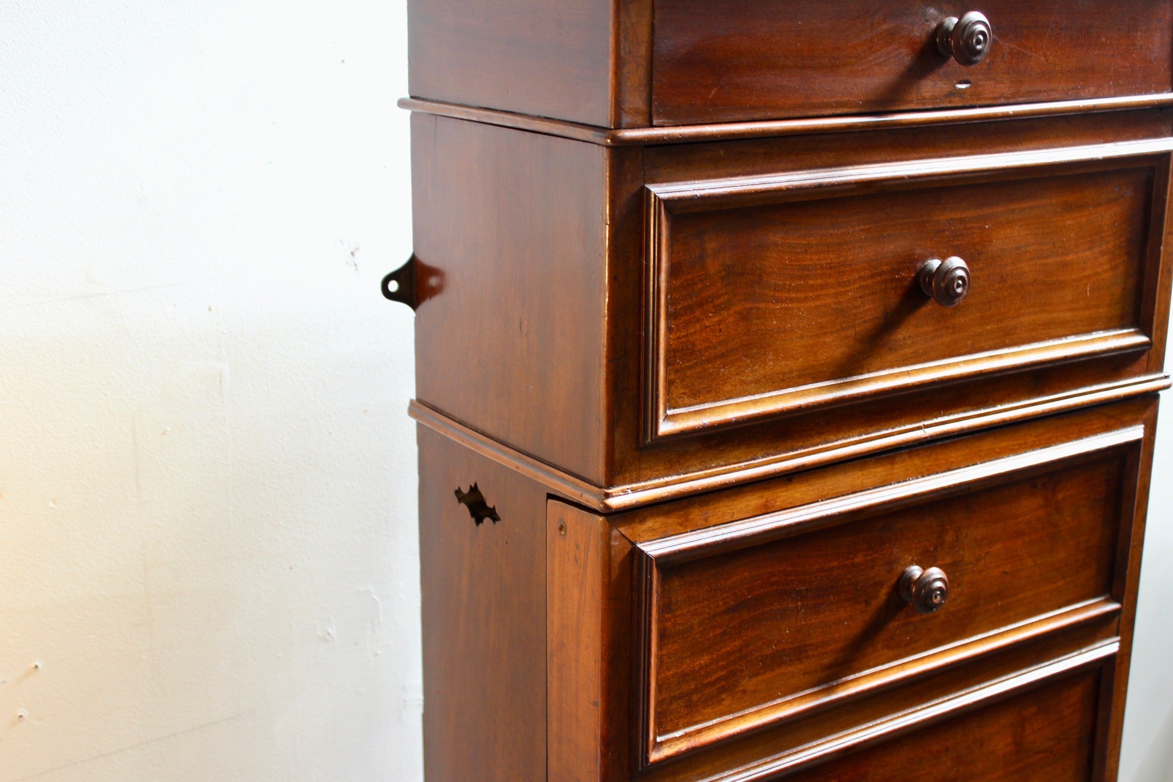 French Mahogany Ship Wash Stand Cabinet