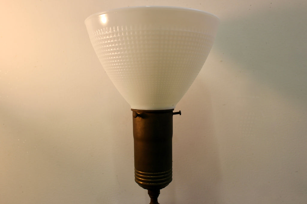 Hand Painted Porcelain Oil Lamp