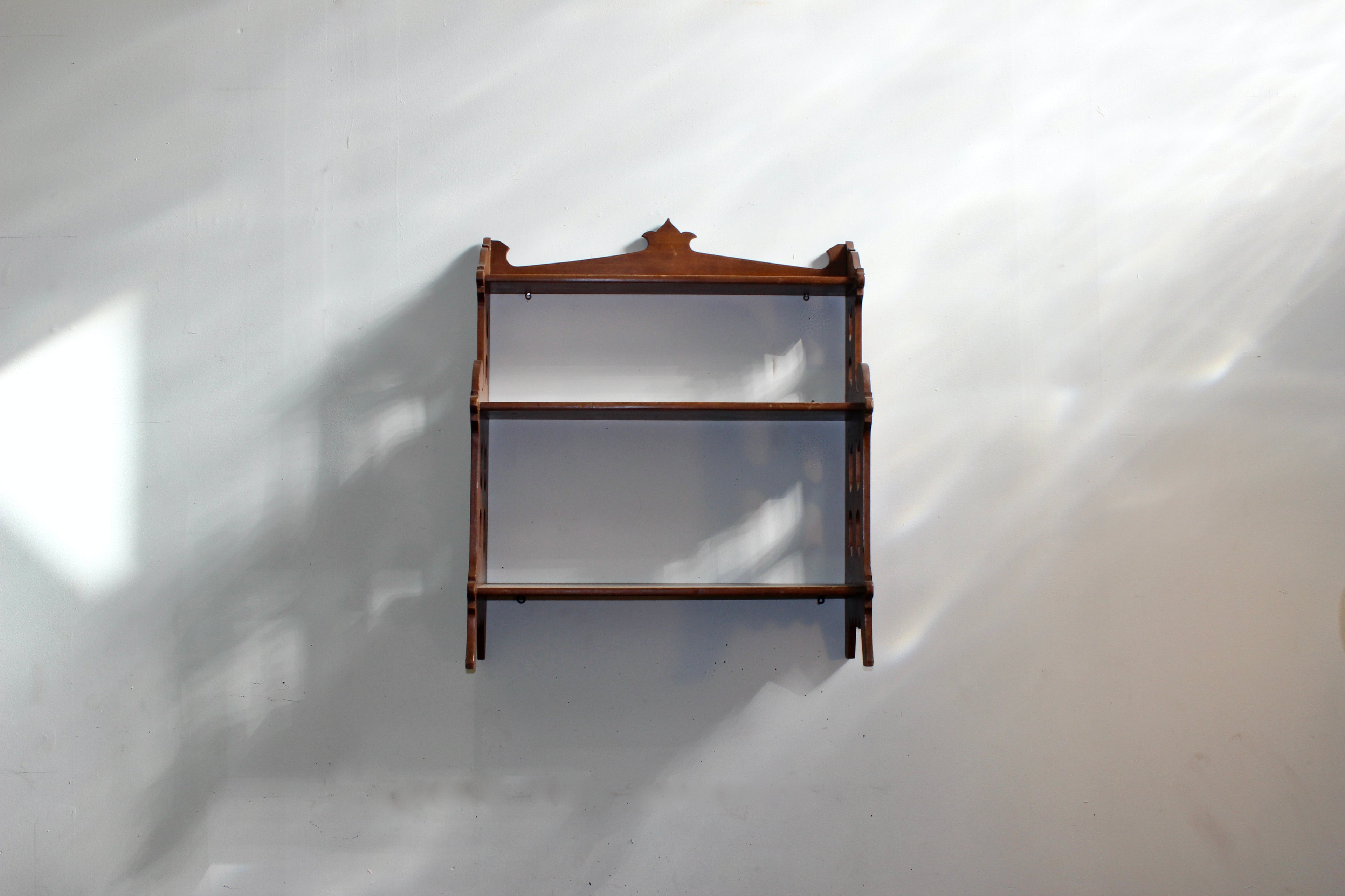 Arts & Crafts Style Oak Hanging Shelf