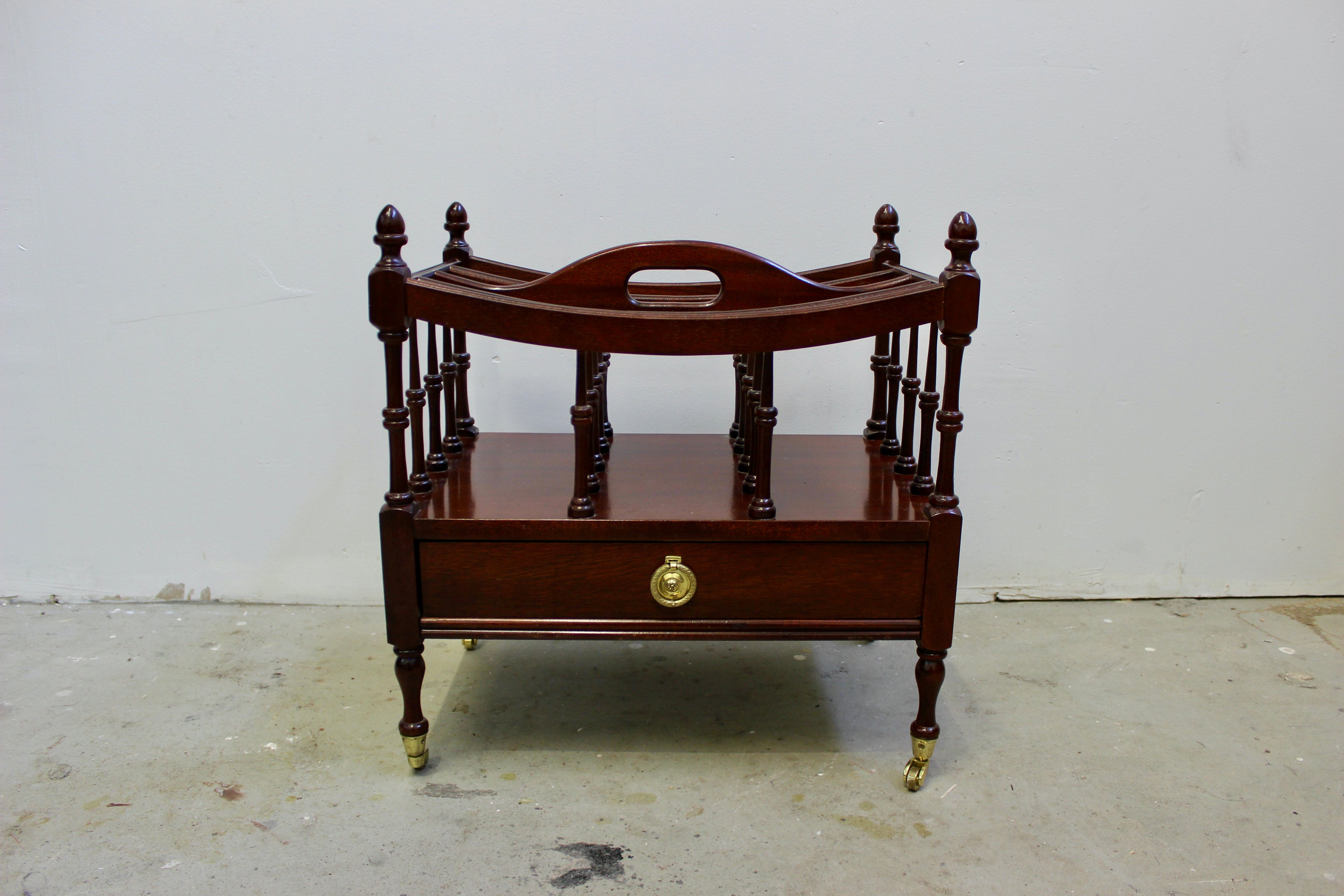 George III Style Mahogany Canterbury