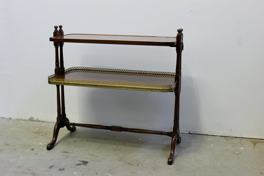 Regency Style Mahogany Two-Tier Side Table