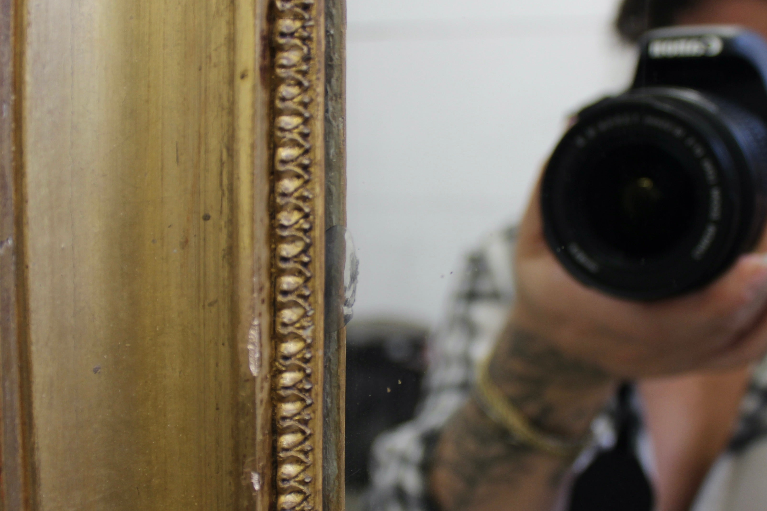 Vintage Gilt Frame Rectangular Mirror