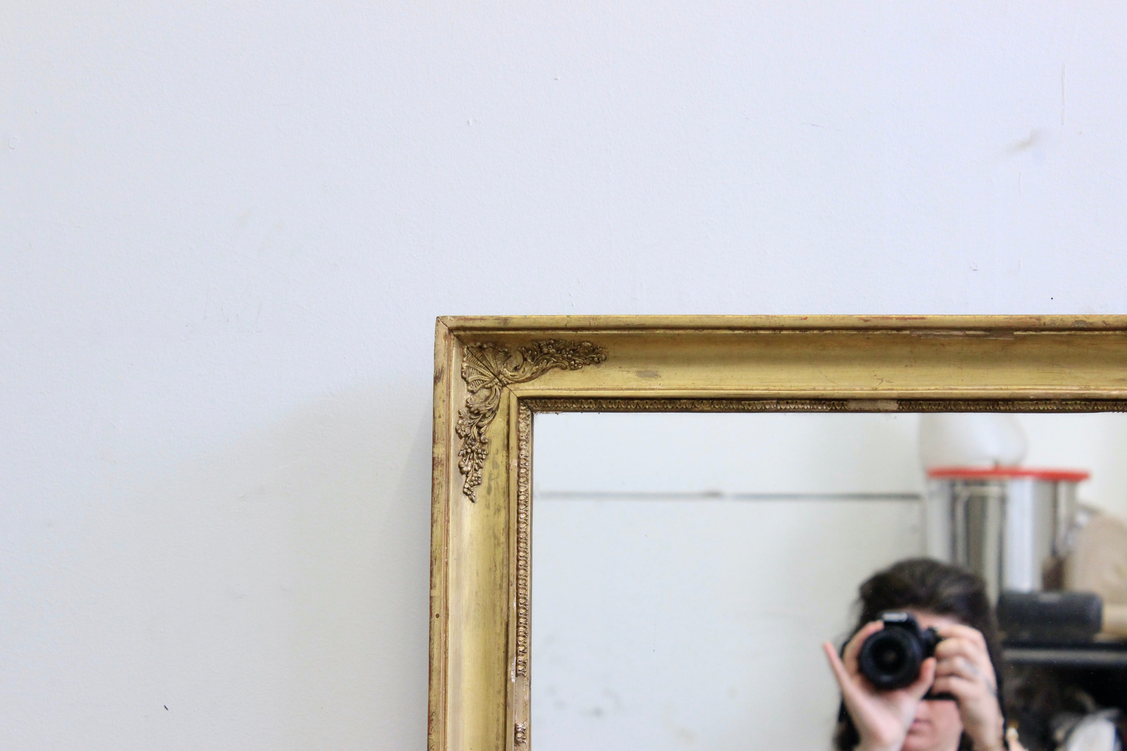 Vintage Gilt Frame Rectangular Mirror