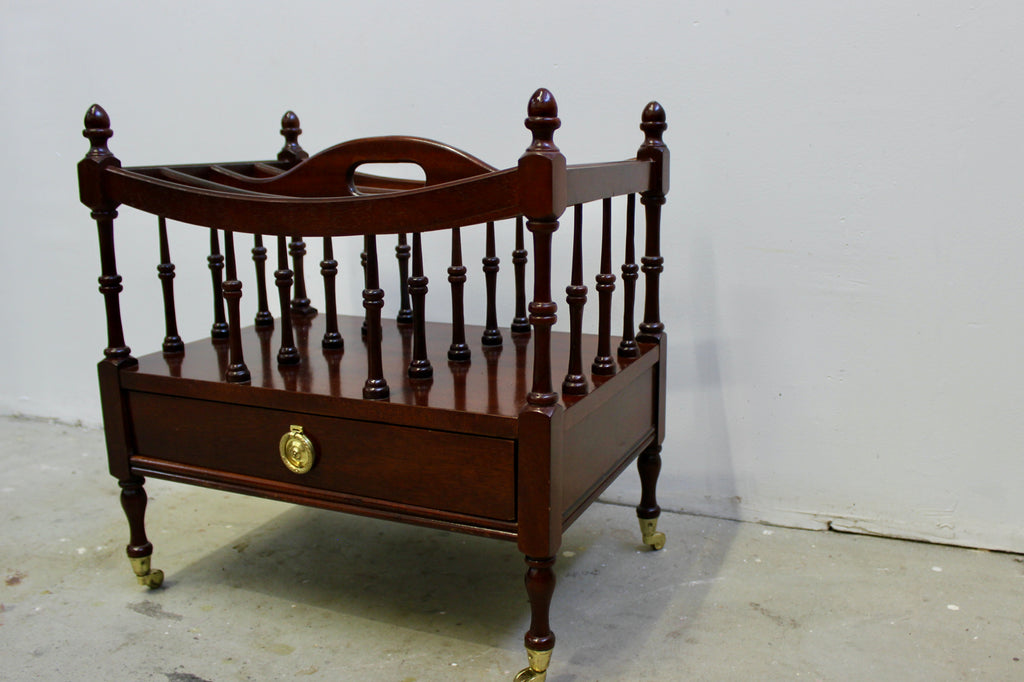 George III Style Mahogany Canterbury