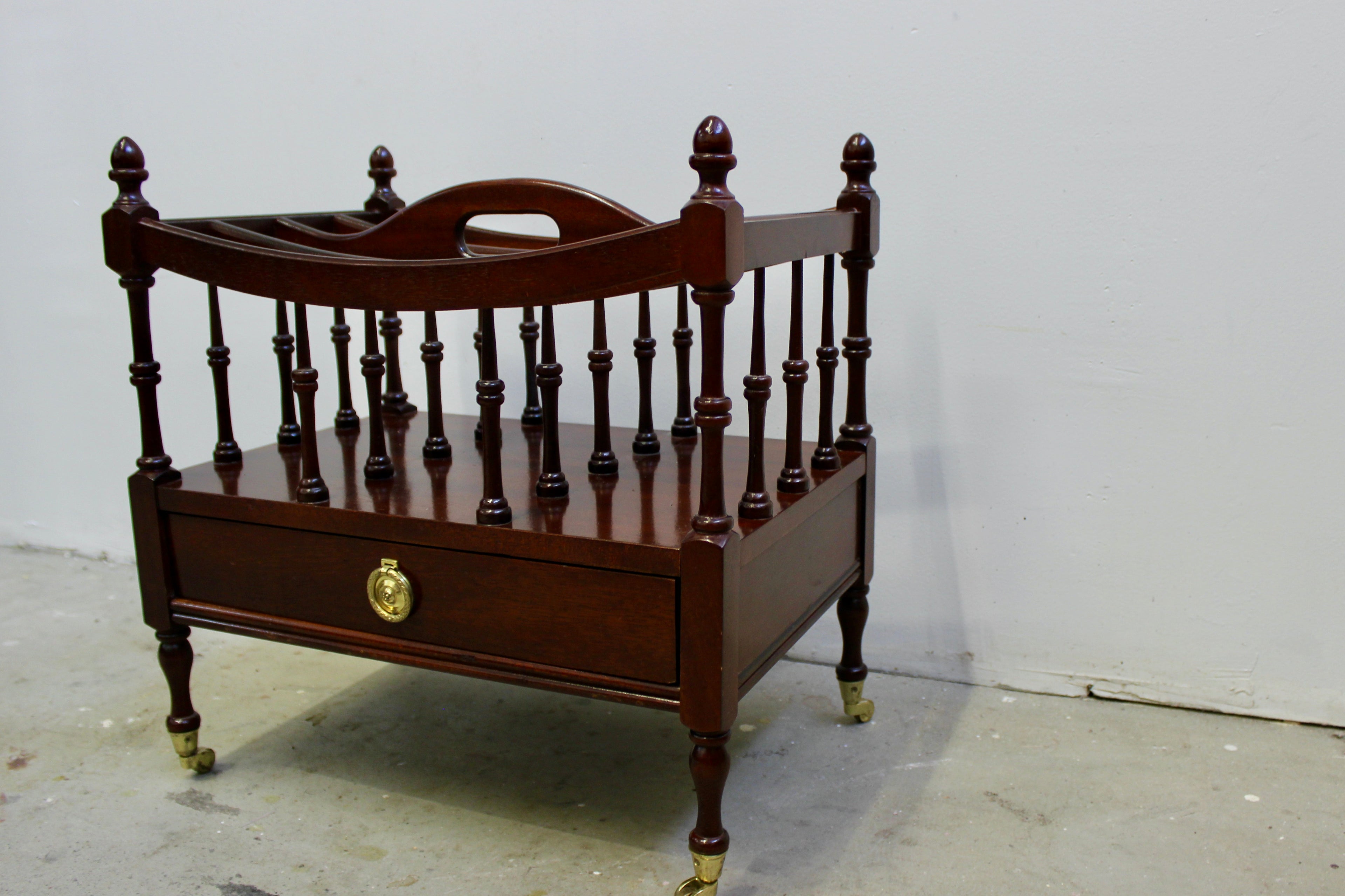 George III Style Mahogany Canterbury