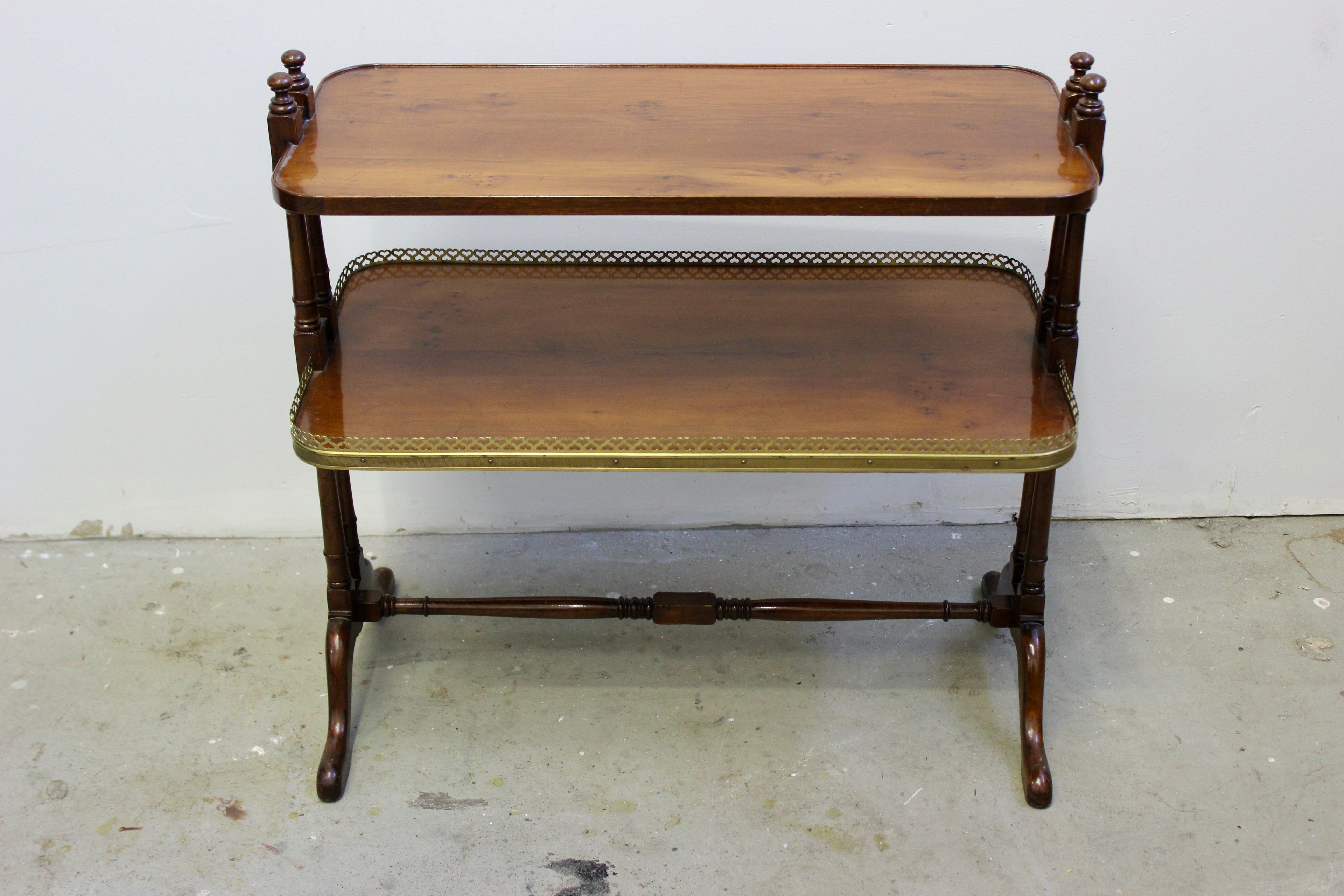 Regency Style Mahogany Two-Tier Side Table