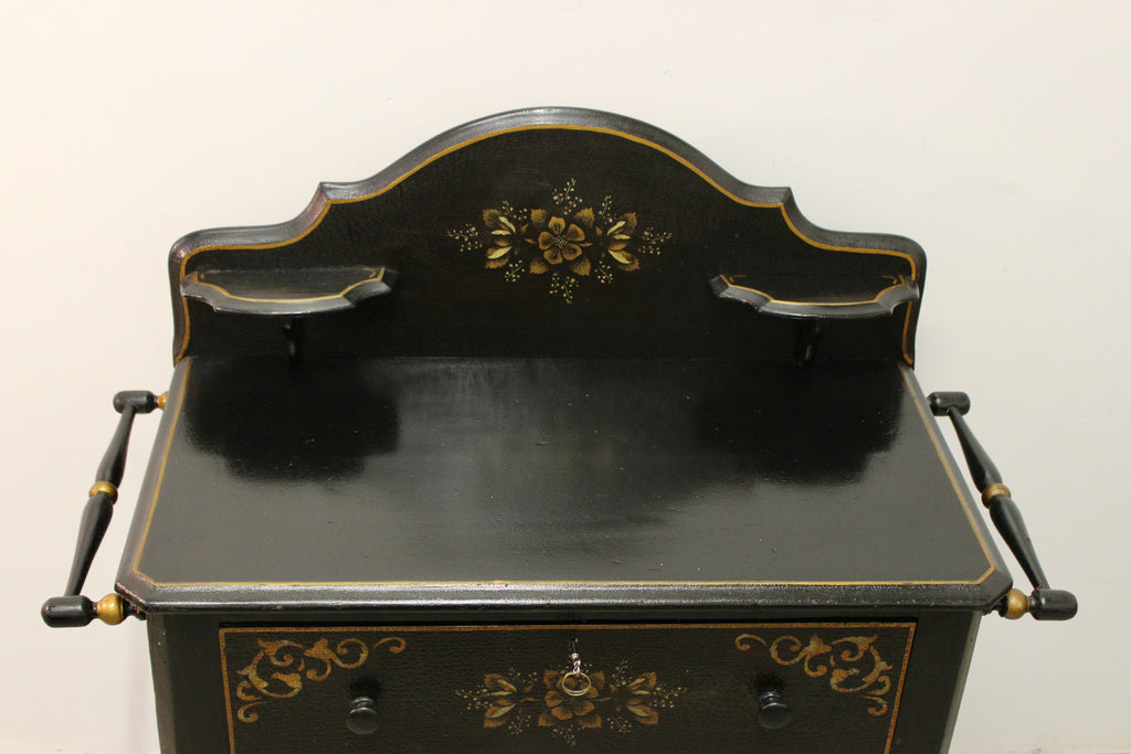 Antique American Black-Painted Chest of Drawers