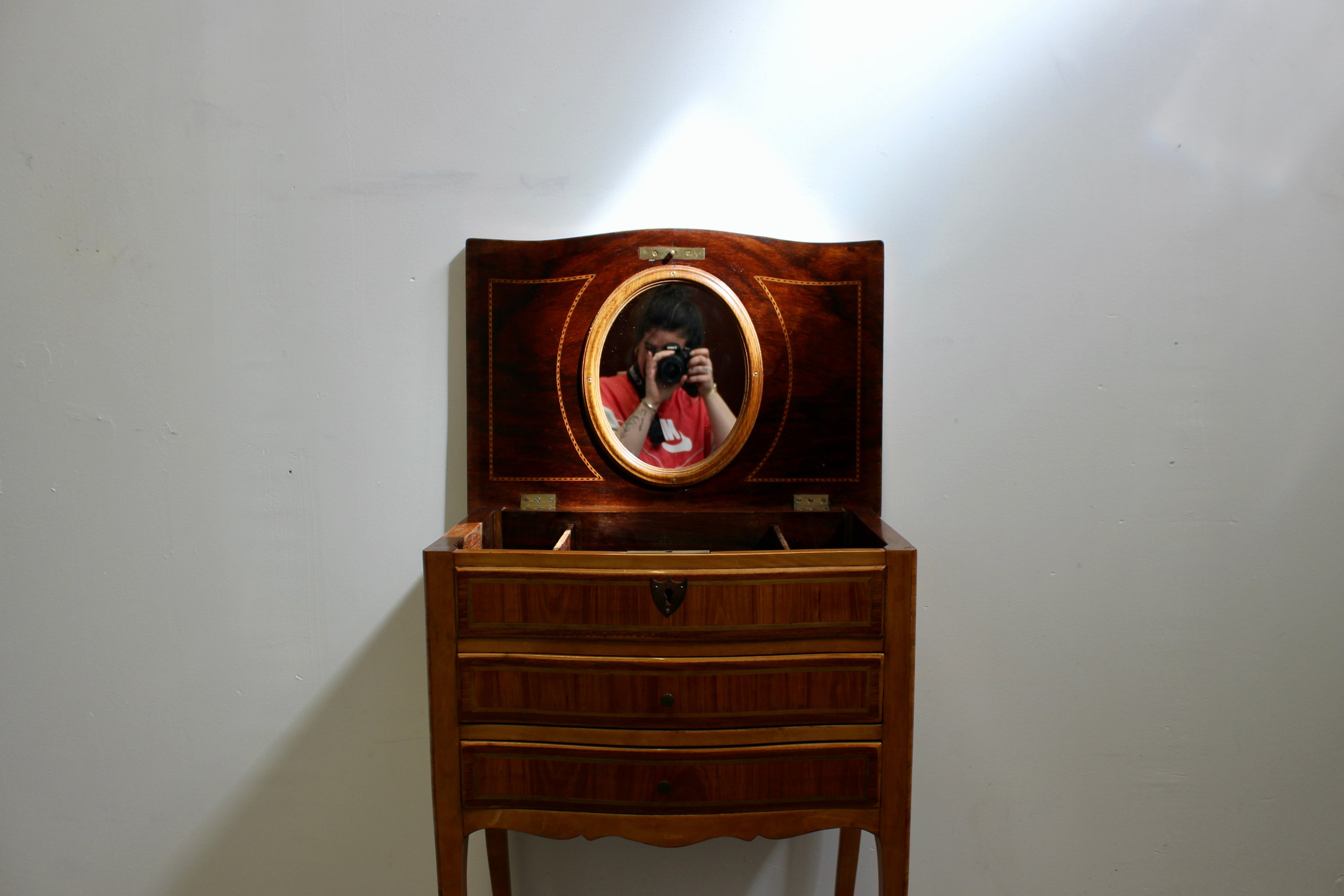 Victorian Style Satinwood Dressing Table