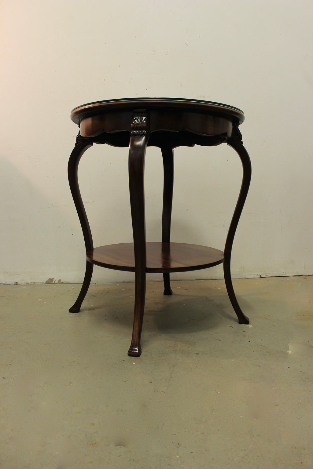 English Chippendale Style Mother-of-Pearl Inlaid Tea Table