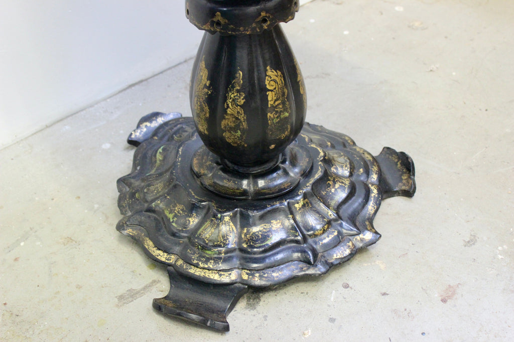 Victorian Paper-Mache Mother-of-Pearl Inlaid Tilt-Top Table