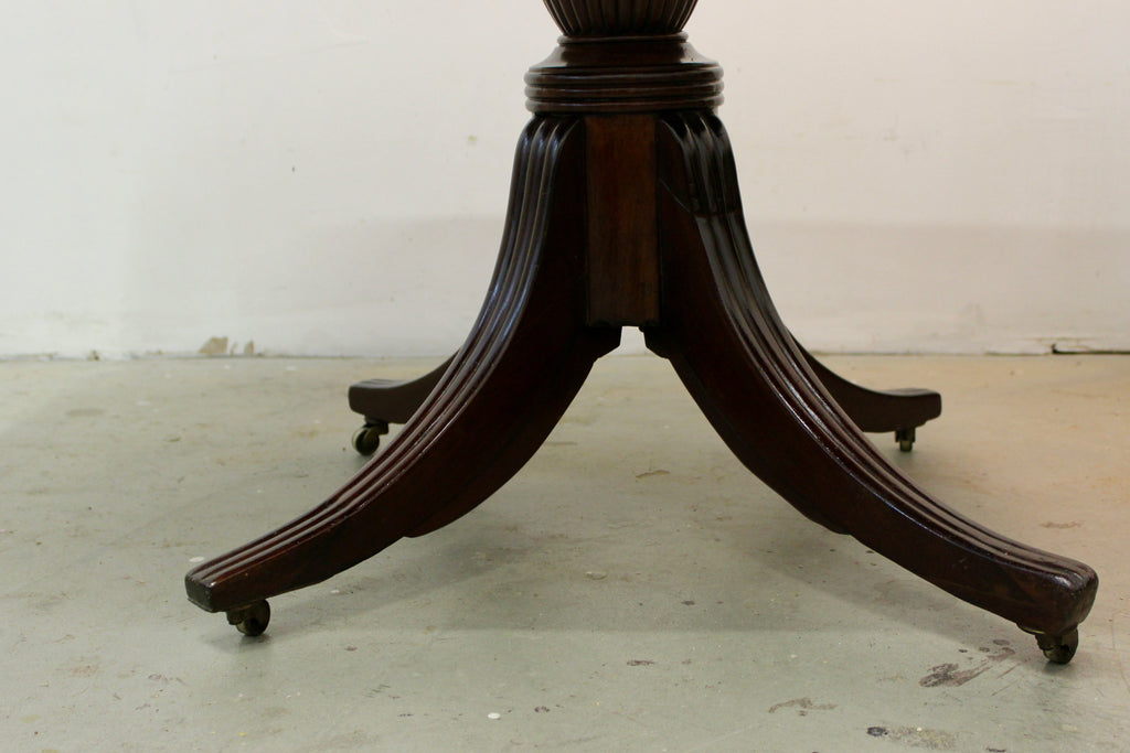 George III Style Inlaid Mahogany Tilt Top Dining Table