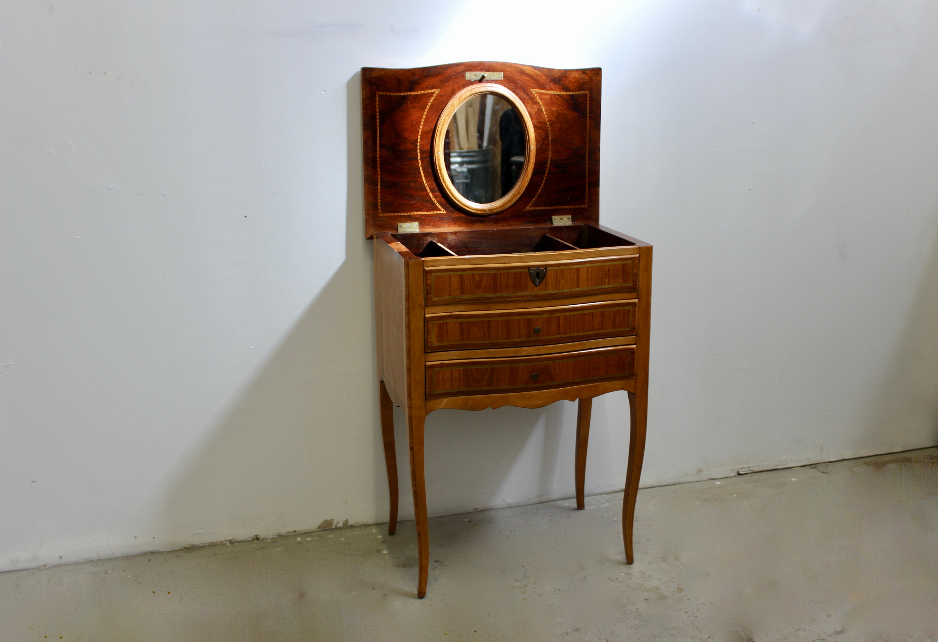 Victorian Style Satinwood Dressing Table