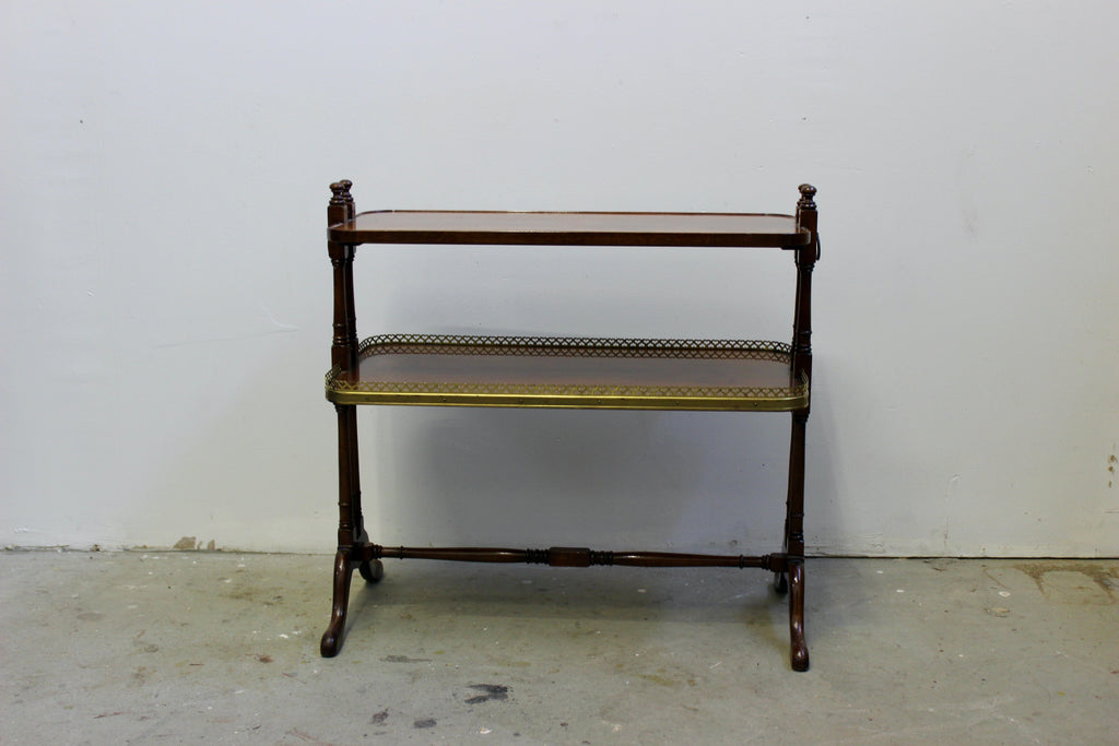 Regency Style Mahogany Two-Tier Side Table