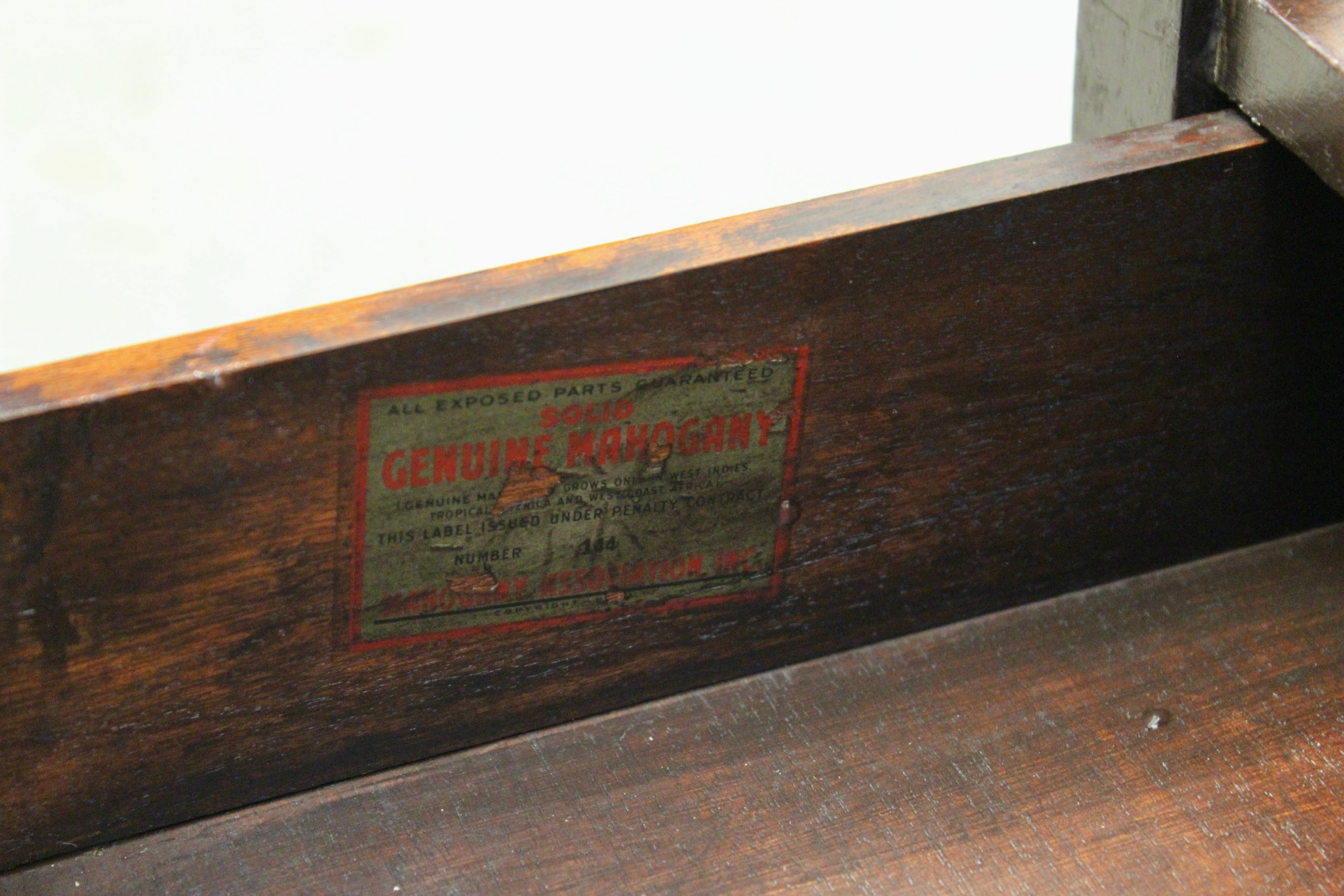 Vintage Mahogany Canterbury