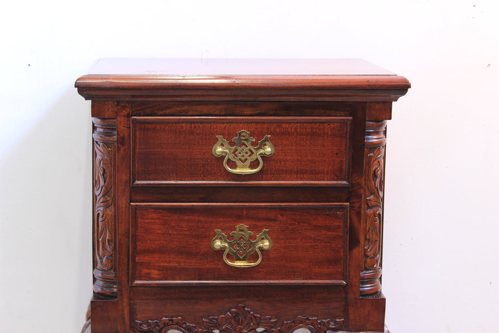 Mahogany Chippendale Style Clawfoot Side Table