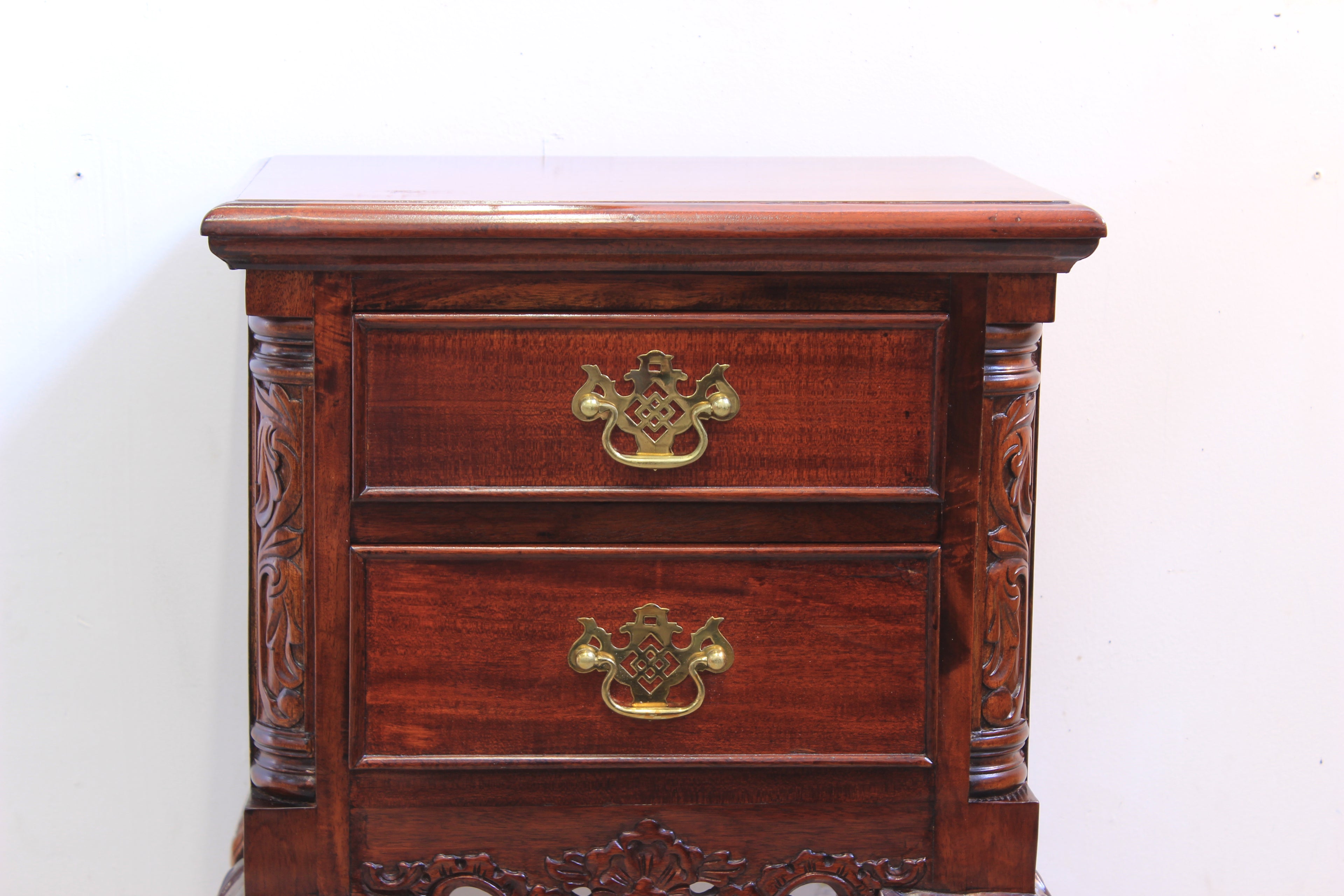 Mahogany Chippendale Style Clawfoot Side Table