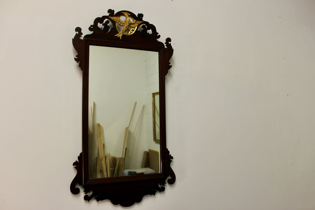 Empire Eagle Crest Mahogany Mirror