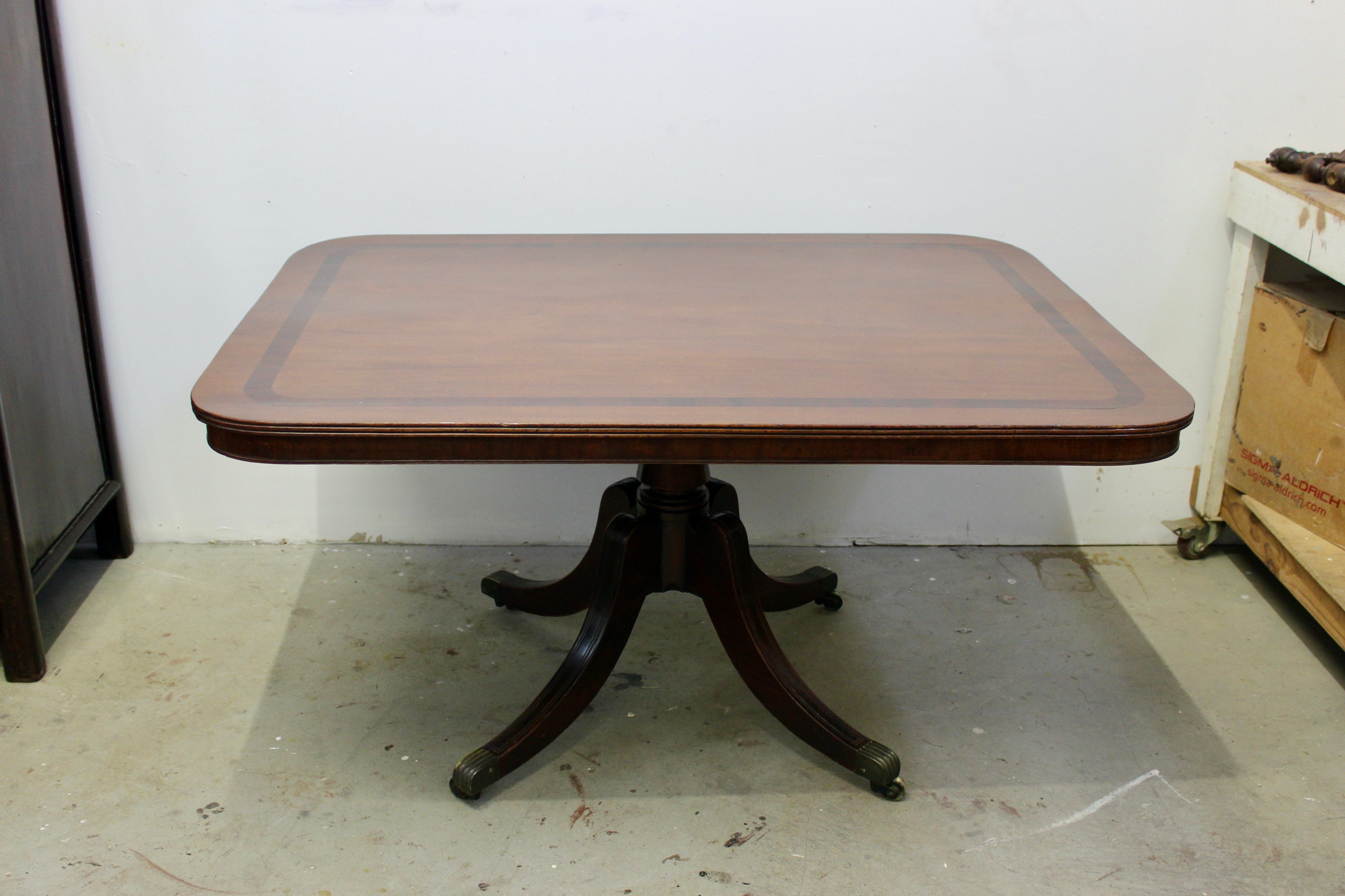 Late Georgian Mahogany Tilt Top Dining Table