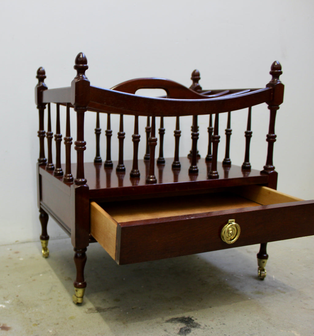 George III Style Mahogany Canterbury