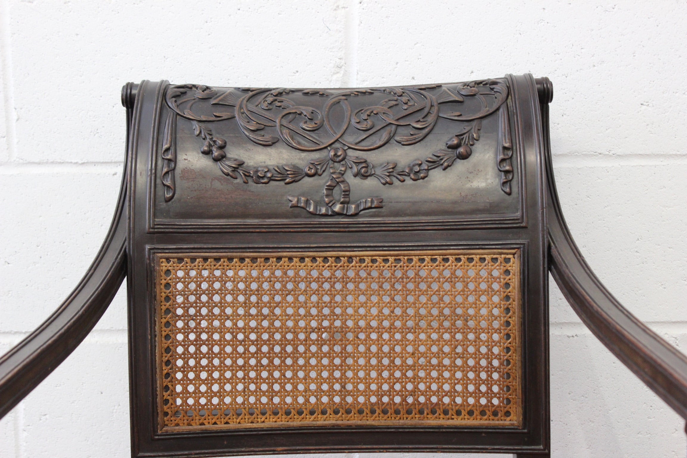 Regency Style Carved Armchair