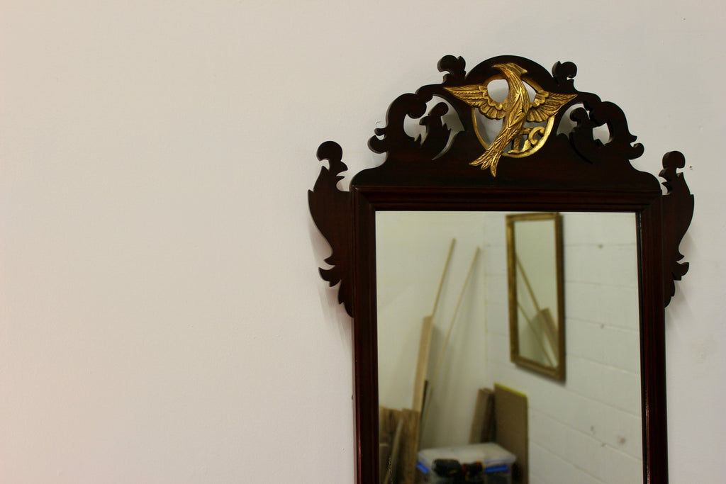 Empire Eagle Crest Mahogany Mirror