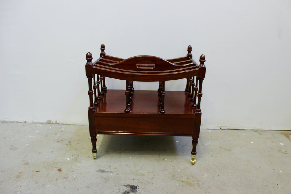 George III Style Mahogany Canterbury