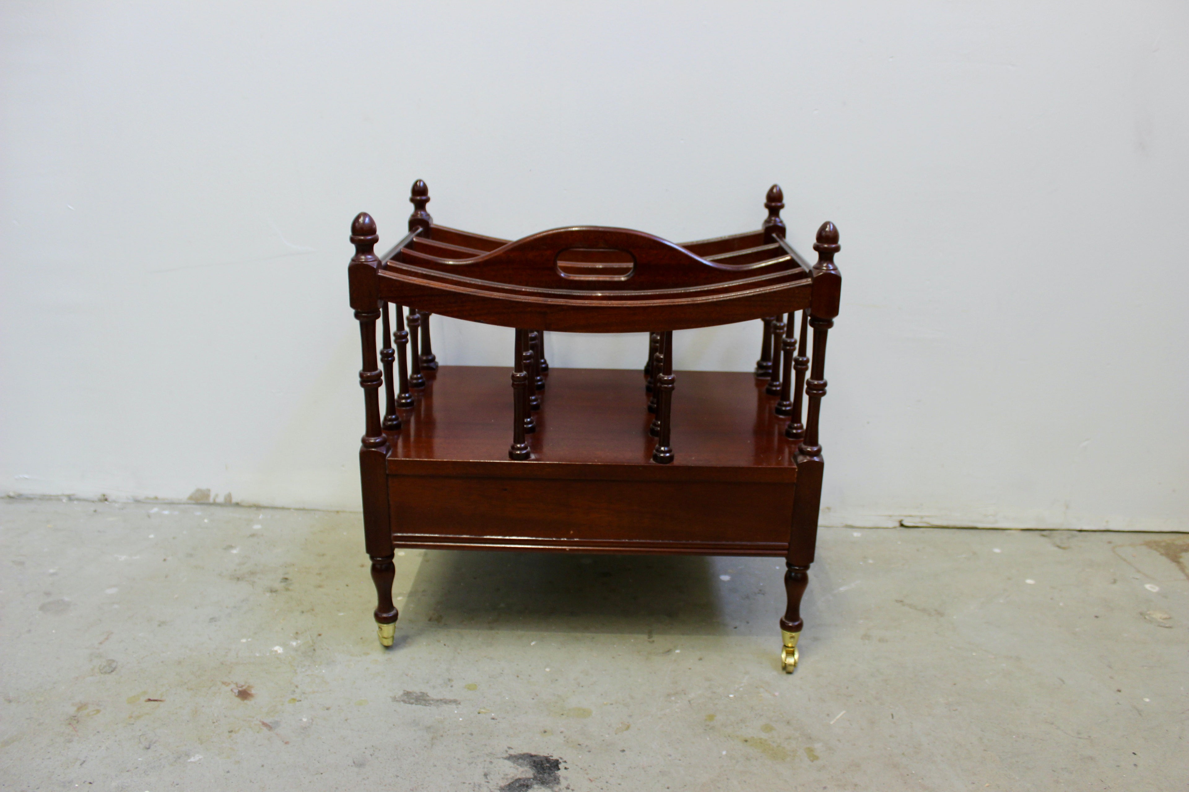 George III Style Mahogany Canterbury