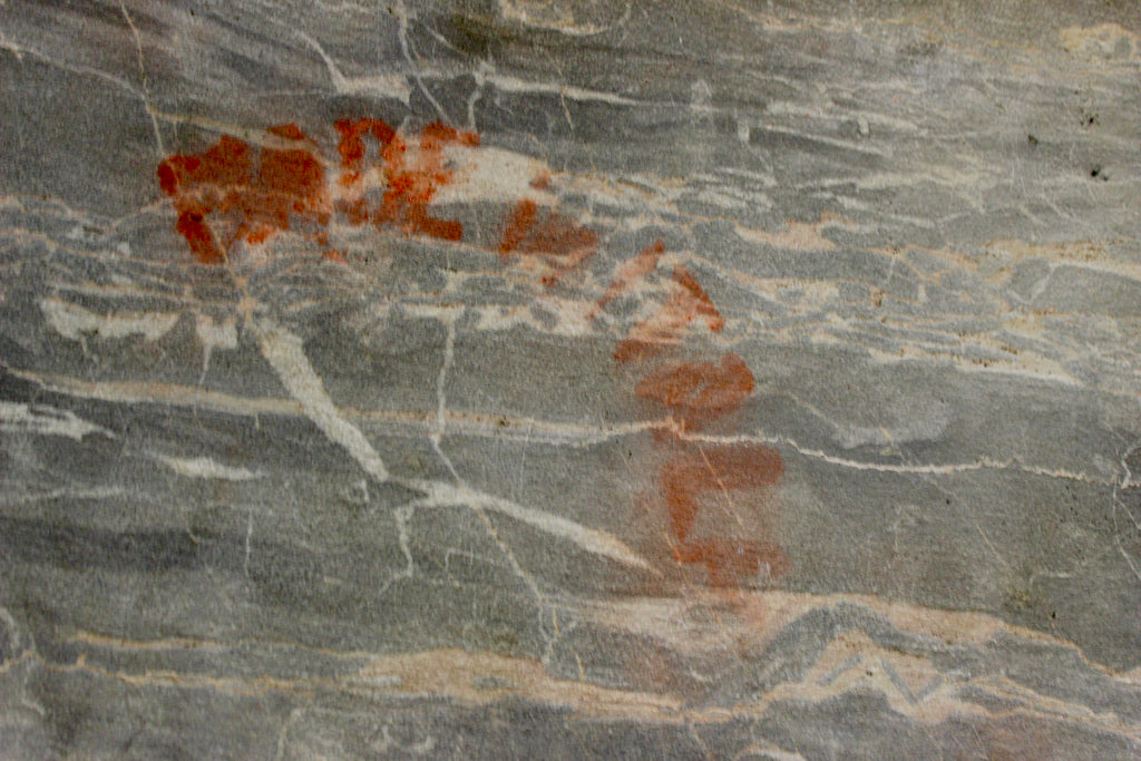 Italian Marble Top Wrought Iron Demilune Table