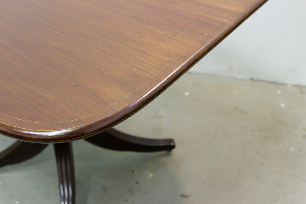George III Style Inlaid Mahogany Tilt Top Dining Table