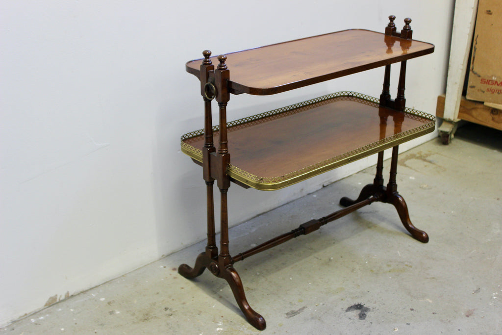 Regency Style Mahogany Two-Tier Side Table