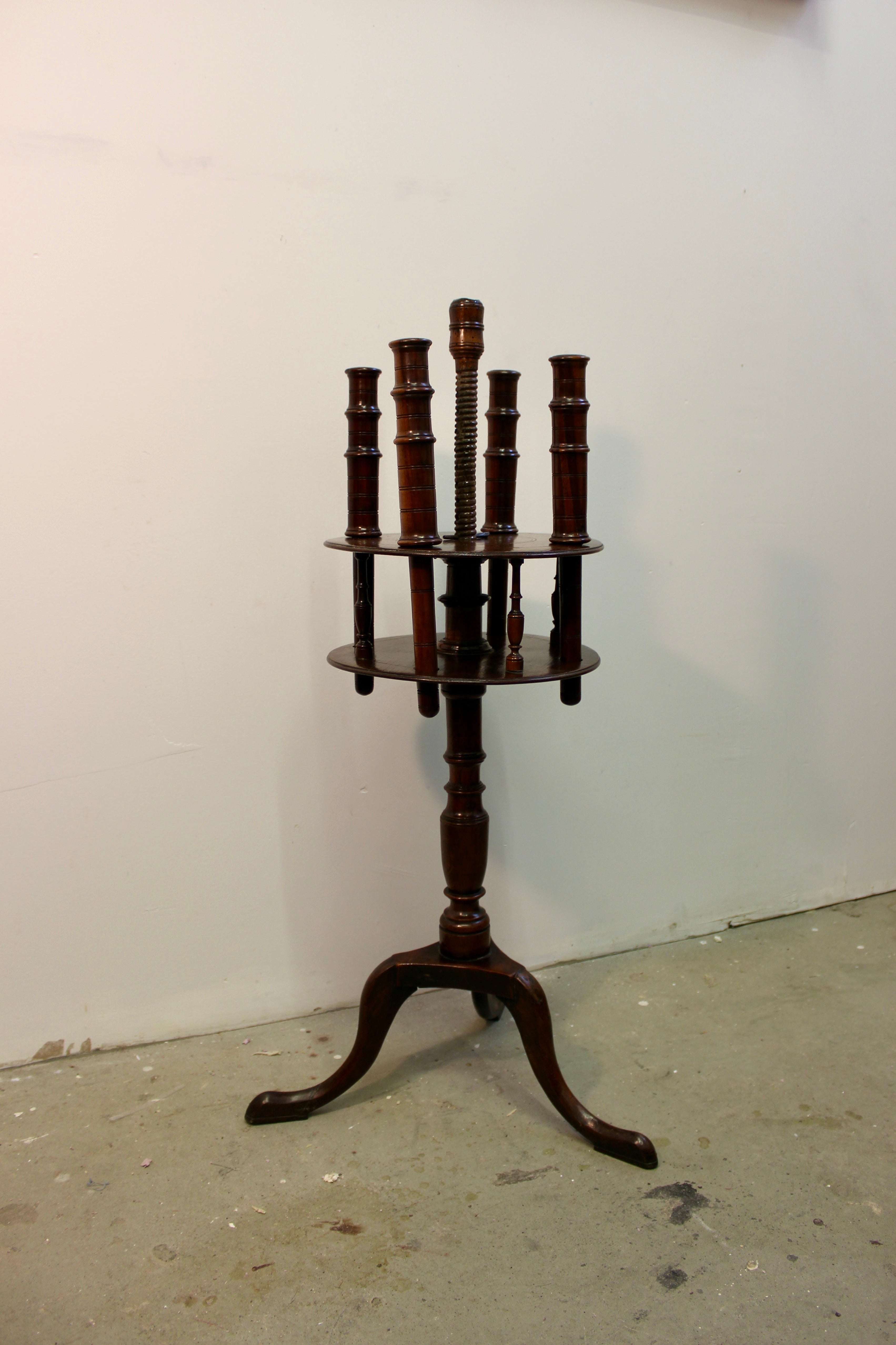 Antique George II Mahogany Candelabra Table