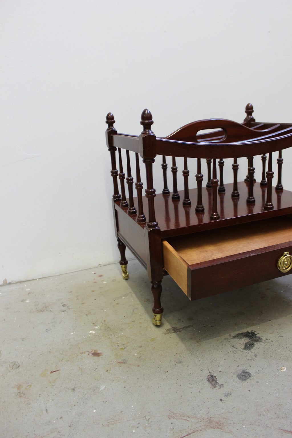 George III Style Mahogany Canterbury