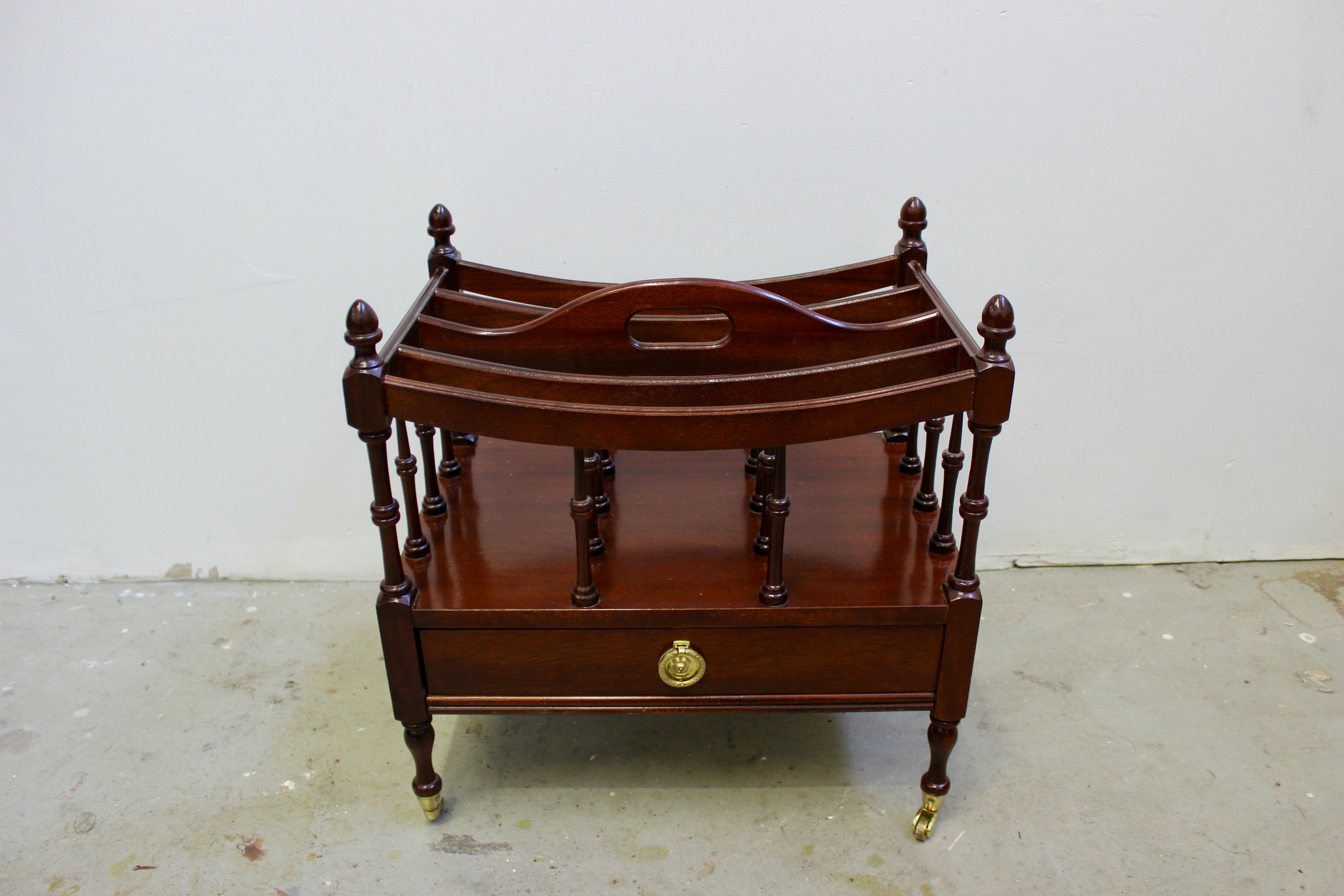 George III Style Mahogany Canterbury