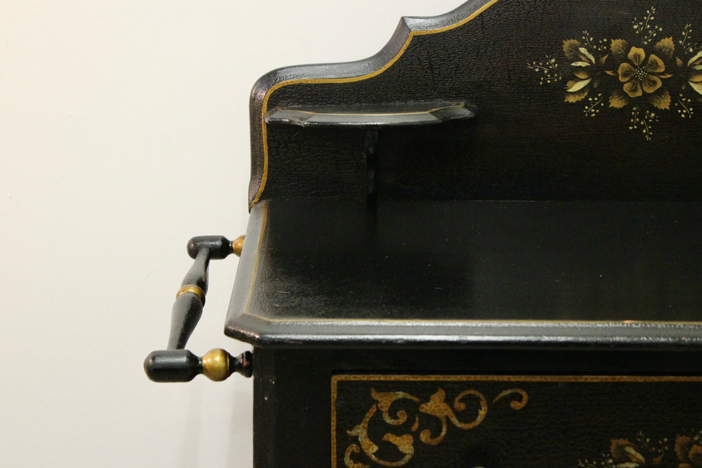 Antique American Black-Painted Chest of Drawers