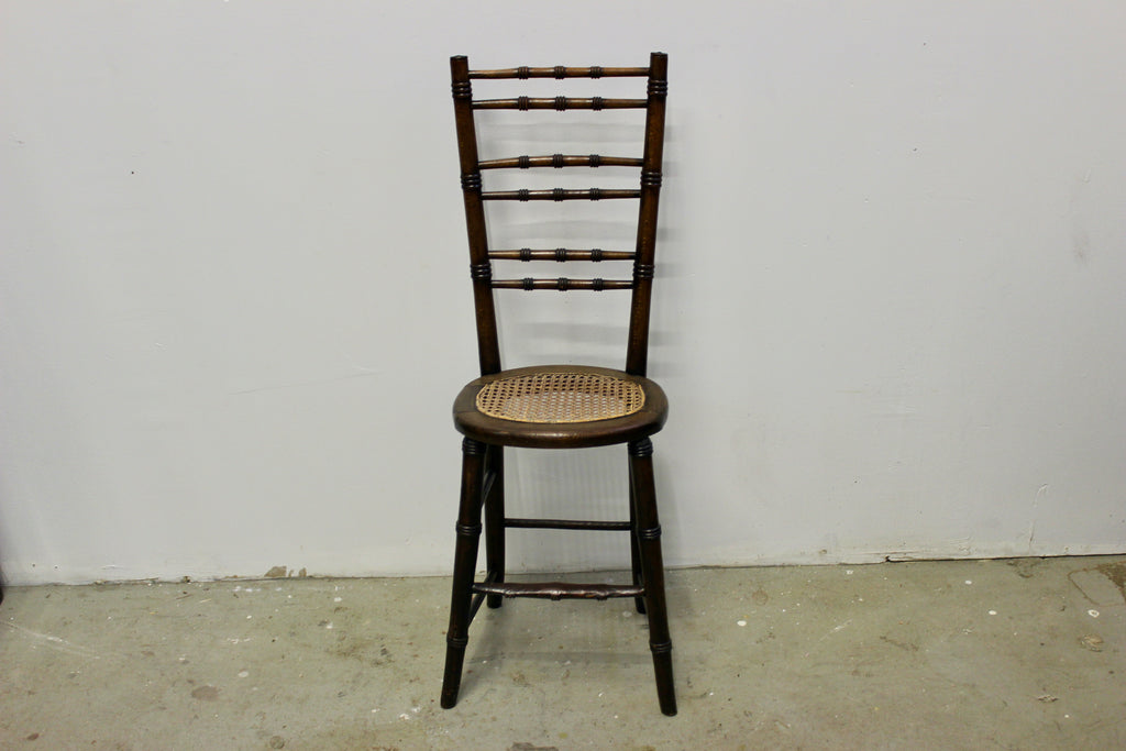 Antique Victorian Walnut Petite Music Chairs
