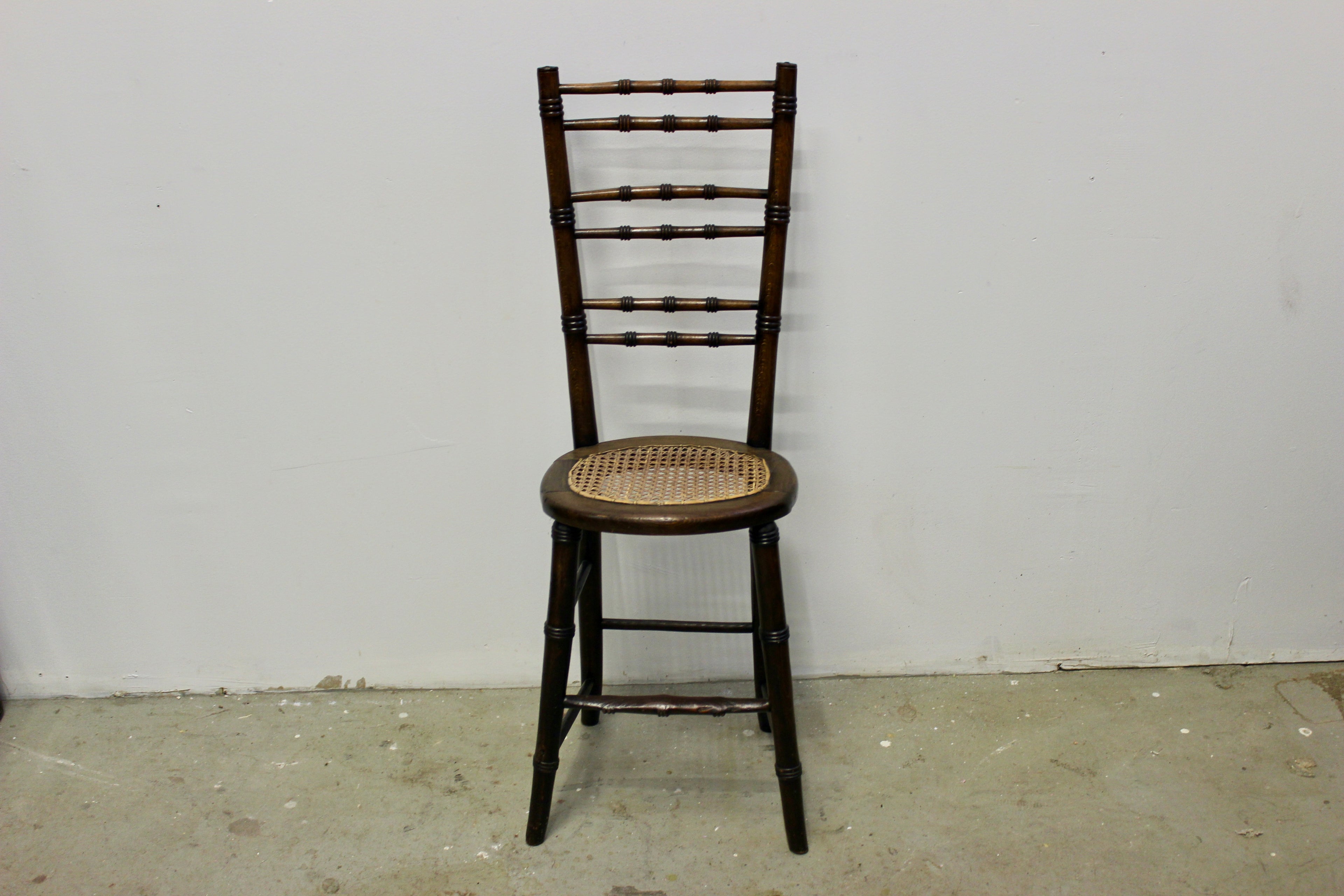 Antique Victorian Walnut Petite Music Chairs